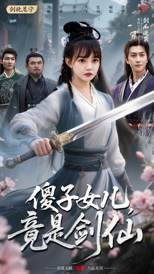 傻子女儿竟是剑仙（50集）最火短剧热播