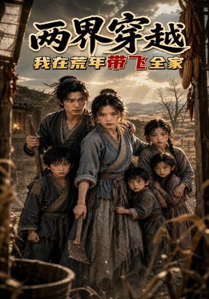 两界穿越，我在荒年带飞全家（61集）热门短剧免费看