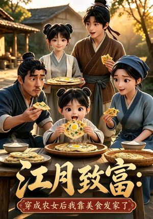 江月致富：穿成农女后我靠美食发家了（80集）超级好看的短剧