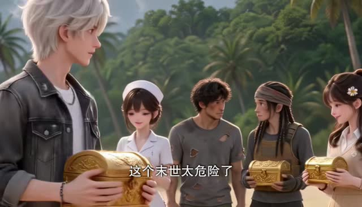 末世荒岛：我能将动植物拟人化（60集）这部短剧我爱了