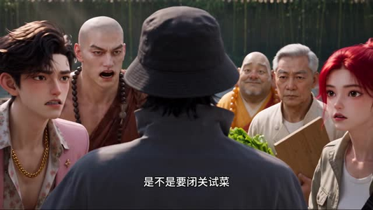 我在破庙做斋饭，拿下全县必吃榜（80集）甜宠短剧推荐